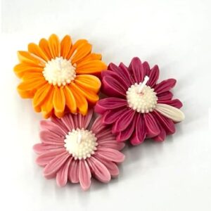 Daisy Candle Set – Set of 6, Handcrafted Soy Wax, Pastel Colors, Floral Aroma, Eco-Friendly, Ideal for Home Decor & Gifting